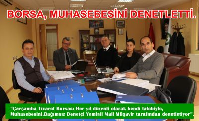 Borsa, Muhasebesini Denetletti.