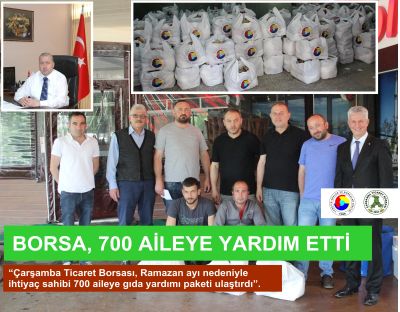 Borsa, 700 Aileye Yardım Etti