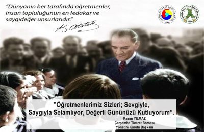 Kazım YILMAZ. ” Öğretmenlerimizi Sevgiyle, Saygıyla Selamlıyorum ” .